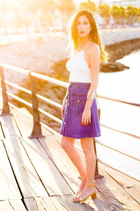 70´S Denim Skirt
