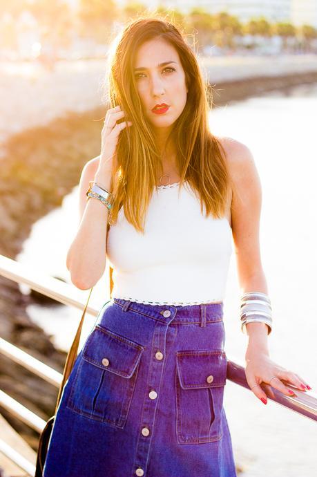 70´S Denim Skirt