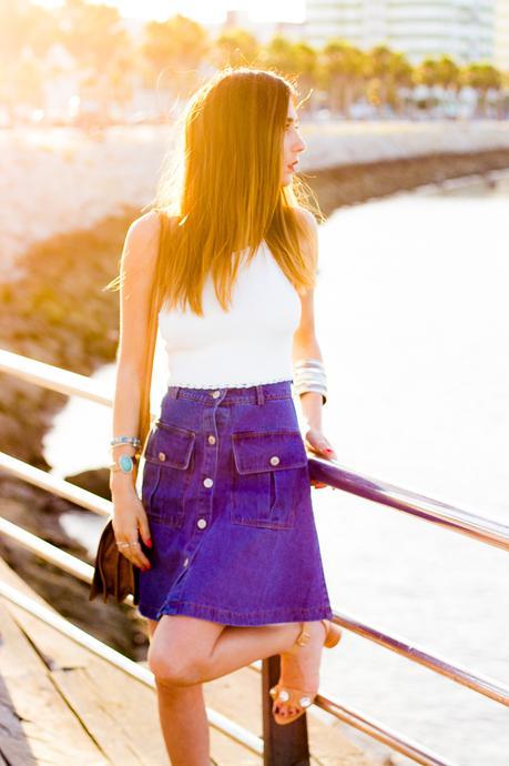 70´S Denim Skirt