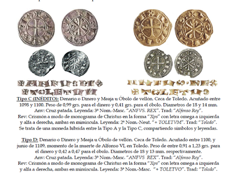 Primeras labras de vellón acuñadas en Toledo S. XI y XII  ( y II )