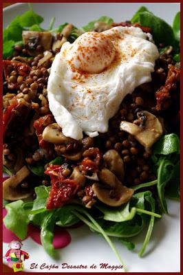 ENSALADA TIBIA DE LENTEJAS