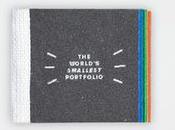 Diseñador crea portafolio pequeño mundo ahora currículum futuro