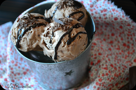 Helado de chocolate