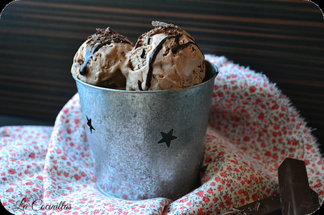 Helado de chocolate