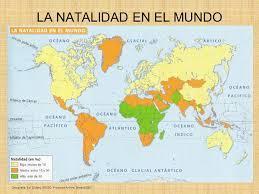 INDICES DE NATALIDAD EN EL MUNDO