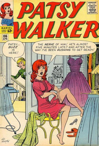 Patsy Walker fue una adelantada a su tiempo, al menos en lo que a logoformas se refiere. Nadie habría podido predecir entonces que la enamoradiza Patsy dejaría atrás aquellas inocuas historietas románticas para embarcarse en una excitante carrera superheroica con el alias de Gata Infernal. Admitámoslo: ¡los auténticos culebrones son los que se viven en el corazón del Universo Marvel!