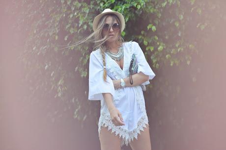 WHITE ROMPER WHITE ROMPER