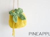 Bolso ganchillo forma piña