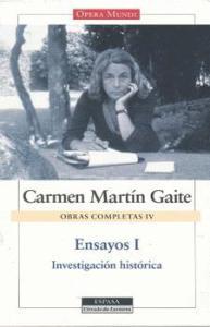 Cubierta de: Ensayos I. - O.C. IV - Carmen Martín Gaite