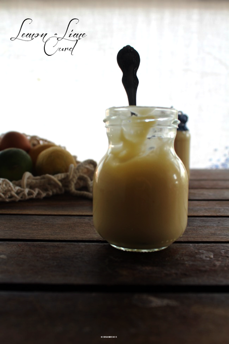 Lemon Lime Curd - Curd de lima-limón  receta inglesa