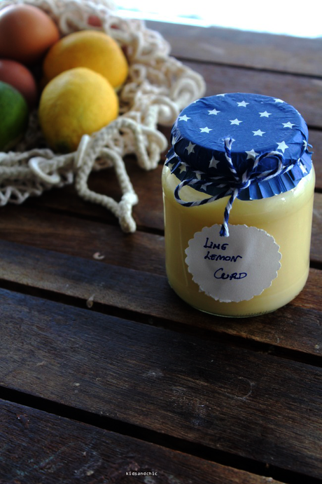 Lemon Lime Curd - Curd de lima-limón  receta inglesa