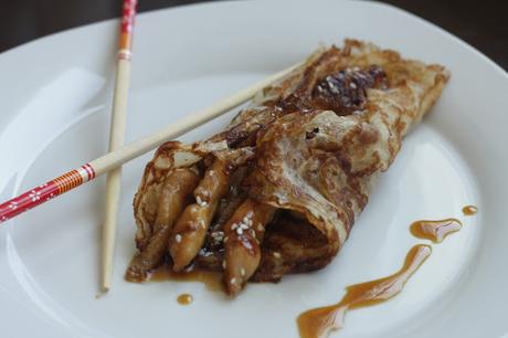 POLLO LAQUEADO EN CREPS