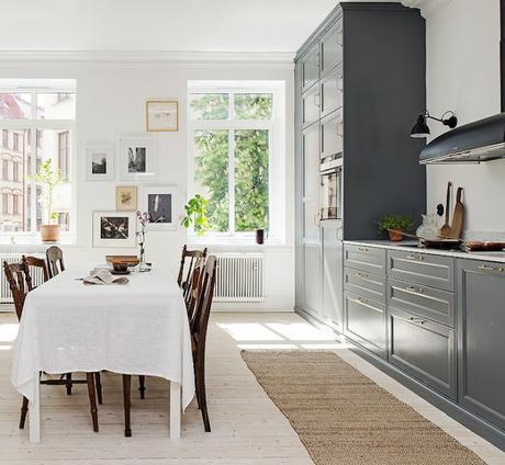 Una cocina clásica muy moderna