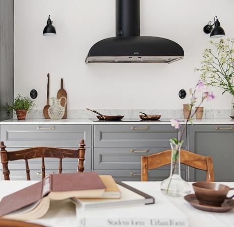 Una cocina clásica muy moderna