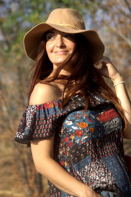 Shorts y escote bardot