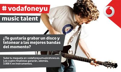 Vodafone Yu Music Talent: Abierto Plazo de Inscripción