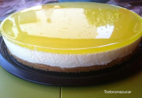 TARTA DE LIMÓN FÁCIL Y SIN HORNO.