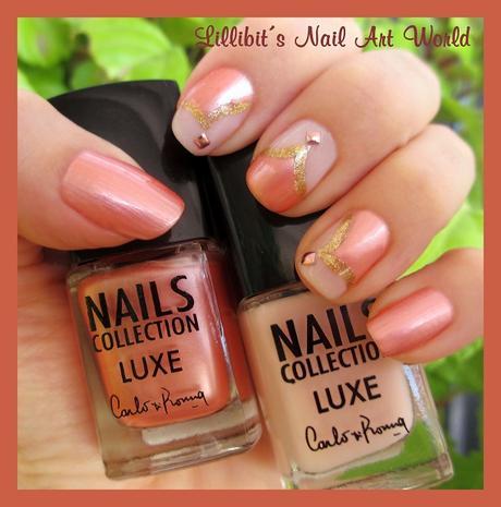 Manicura bicolor con Carlo di Roma Luxe 505 y 539