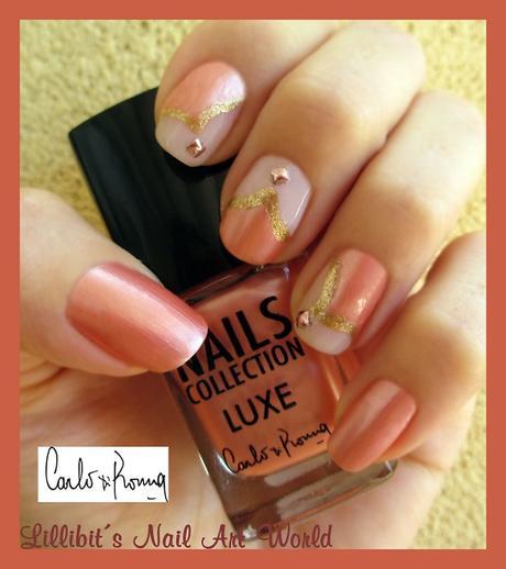 Manicura bicolor con Carlo di Roma Luxe 505 y 539