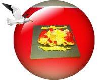 PIMIENTOS DEL PIQUILLO RELLENOS DE CREMA DE GARBANZOS CON MOSTAZA DE PESTO