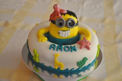 Tarta Minion En La Playa