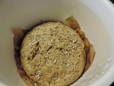 Pan integral de calabacin con semillas de amapola, sésamo, linaza y girasol.