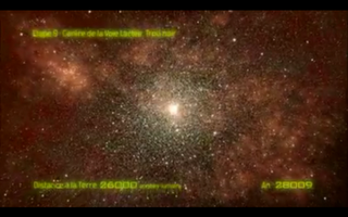 Imagen que muestra la etapa 9, que corresponde al centro de la Vía Láctea