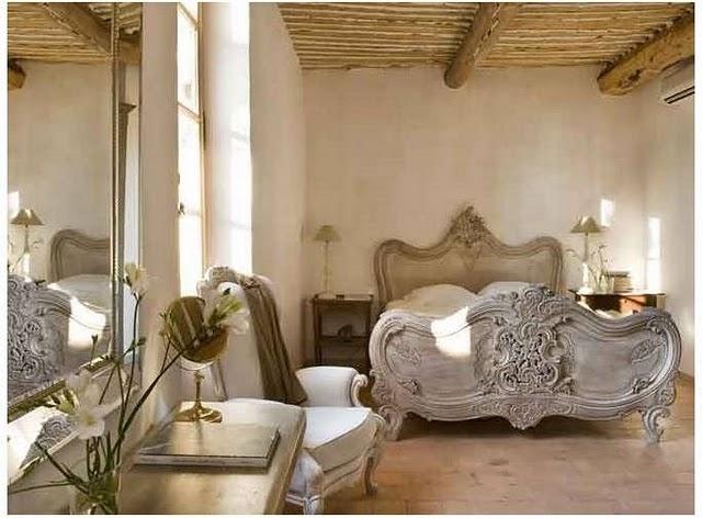 Habitación con baño: inspiración romántica