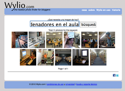 Wylio Buscador de Imágenes para tu blog
