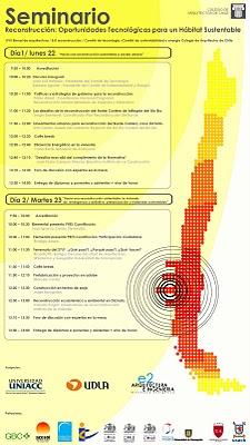 SEMINARIO RECONSTRUCCIÓN: OPORTUNIDADES TECNOLÓGICAS PARA UN HÁBITAT SUSTENTABLE