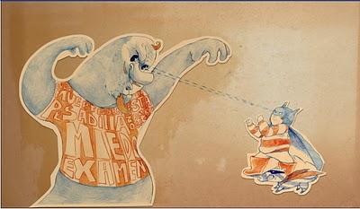 Un universo azul y naranja trasformado por las palabras