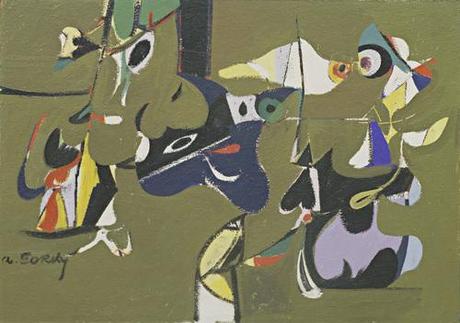MOMA. Exposición Abstract Expressionist New York vista por Ramón Sangüesa. Arshile Gorky. Garden in Sochi. 1941