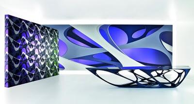 Papel de pared diseñado por Zaha Hadid