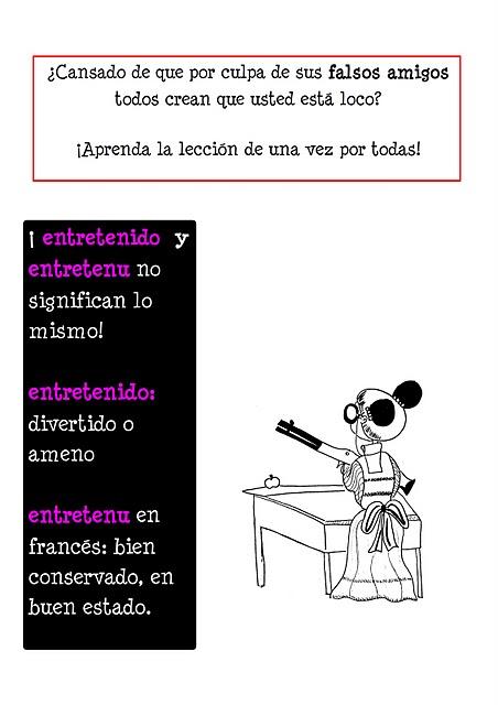 Los falsos amigos: segunda lección