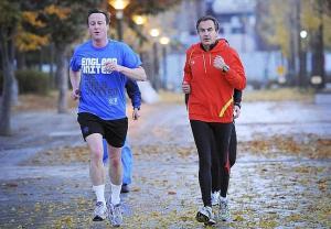 David Cameron y Zapatero en Seúl