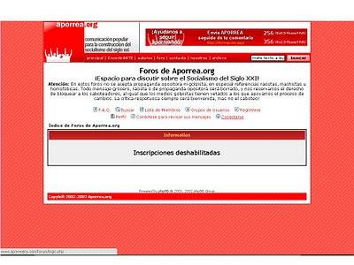 CUIDADO....EN APORREA..ELLOS TE EXPULSARÁN!!!