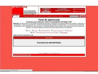 CUIDADO....EN APORREA..ELLOS TE EXPULSARÁN!!!