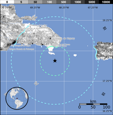 Sismo de magnitud 5.6 se siente en la República Dominicana y Puerto Rico