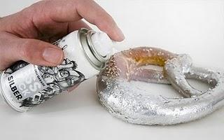 DECORAR ALIMENTOS EN DORADO Y PLATA