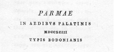 Bodonis originales de 1793