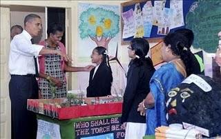 Los Obama celebran Diwali