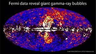 Datos del telescopio Fermi que observó la estructura gigante de rayos gamma