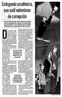 La endogamia universitaria