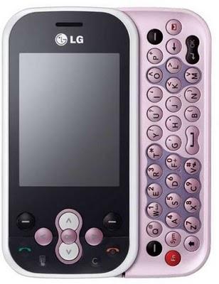 Un LG KS360 completamente rosa