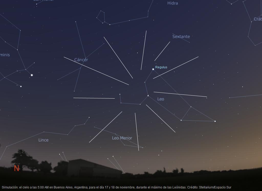 Lluvia de meteoros: las Leónidas tienen su máximo el 17 y 18 de noviembre
