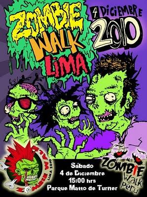 Este 4 de diciembre se desata la epidemia en Lima: Zombie Walk Lima