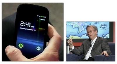 Eric Schmidt muestra un Nexus S y anuancia soporte NFC en Android Gingerbread