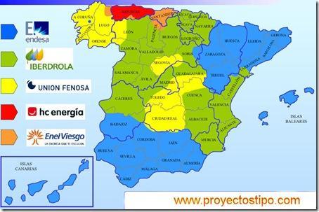 Mapa eléctrico de España Mapa eléctrico de España