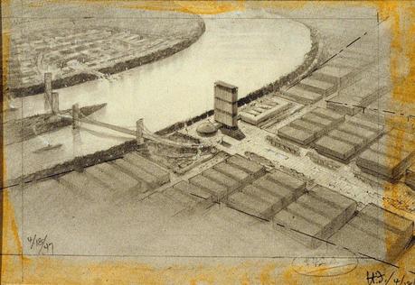 Hugh Ferris – Dibujos arquitectónicos Hugh Ferris – Dibujos arquitectónicos