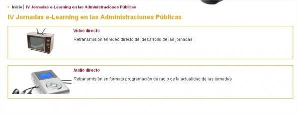 IV jornadas eLearning en las Administraciones Públicas: hoy y mañana. Retransmitiendo…